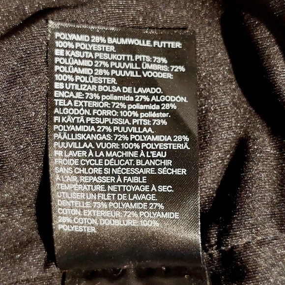 H&M black lace long-sleeved deep V sheath dress, 10, NWOT - Picture 7 of 7